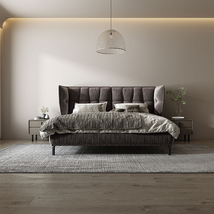 modern upholstered bed frame